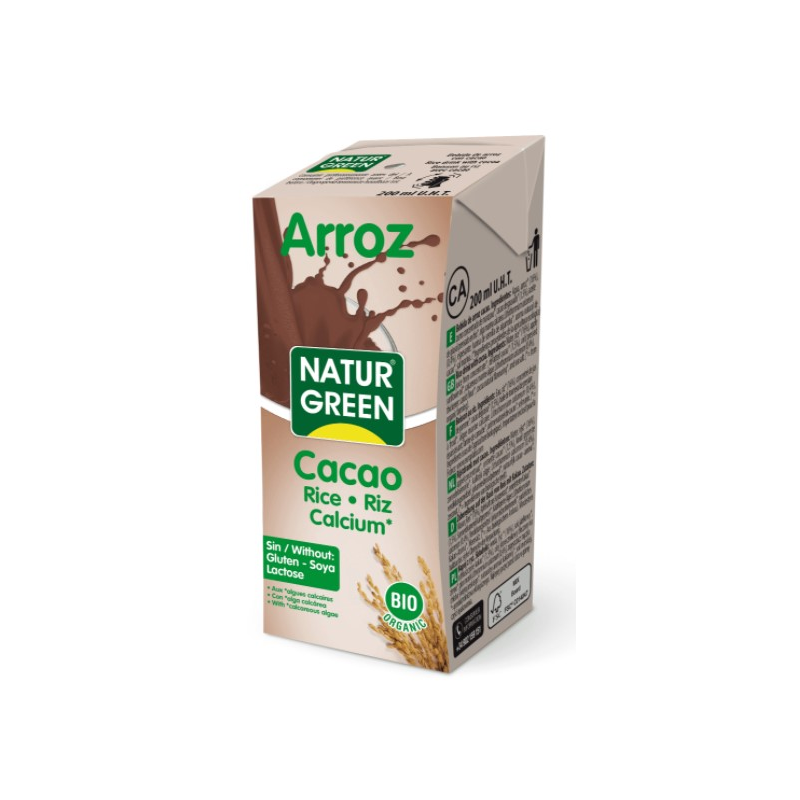 Bebida Arroz Cacao Calcio Bio Ml Naturgreen