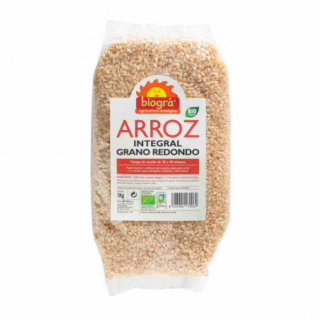 Arroz redondo integral 1 kg biogra