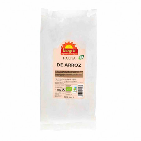 Harina arroz 500g biogra