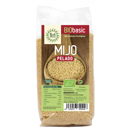 Mijo pelado bio 500gr.sol natu