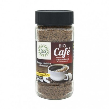 Cafe inst. liofilizado 100gr bio sol natural