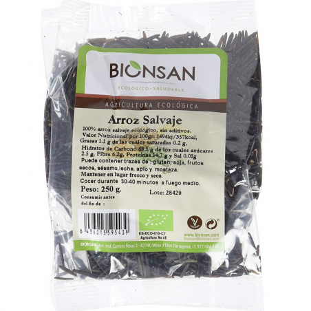 Arroz salvaje negro 250gr bionsan bio