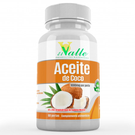 Aceite coco 60perlas el valle