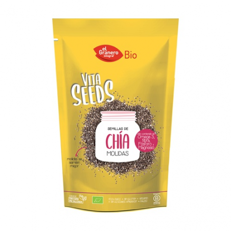 Vitaseeds semillas chia molida 200gr bio granero