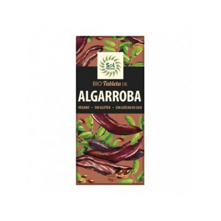 Tableta algarroba veg. s/g azucar coco bio sol nat