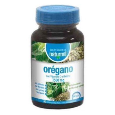 Oregano con vit.c y biotina 1500mg 60cpas naturmil