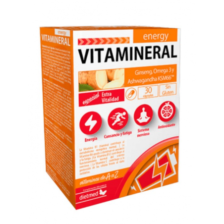 Vitamineral energy 30capsulas dietmed