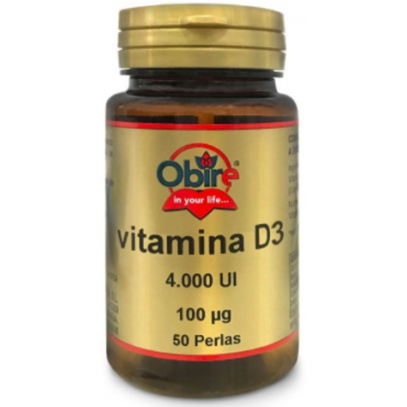 Vitamina d3 100mcg 4000ui 50 perlas obire