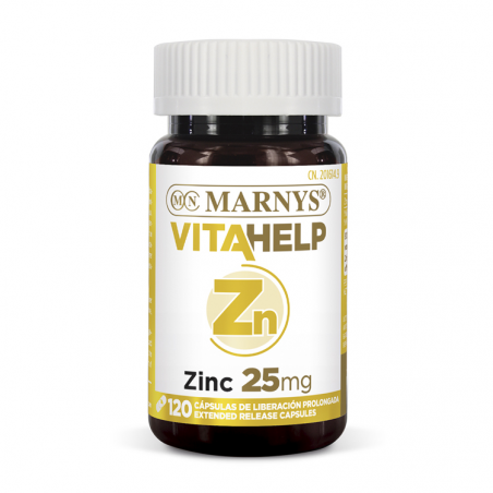 Zinc 120capsulas 25mg vitahelp marnys