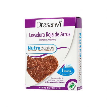 Levadura arroz rojo 30cap nutrabasics drasanvi