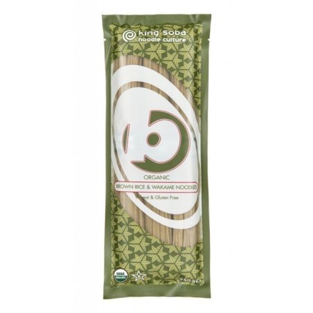 Noodle arroz integral wakame s/g king soba 250g