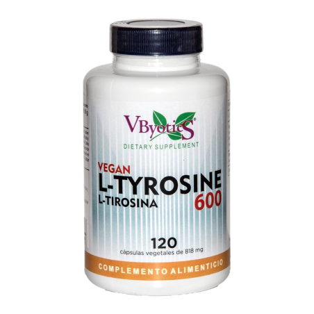 L-tyrosina 600mg 120cap vegan vbyotics