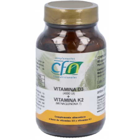 Vitamina d3+k2 60cap cfn