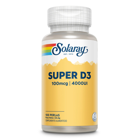 Super d3 4000ui 100mcg 100perlas solaray