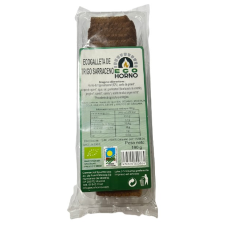 Ecogalletas de trigo sarraceno 190g eco-horno