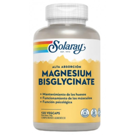 Magnesio bisglycinate 120vegcaps solaray