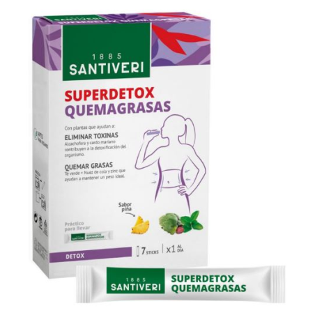 Superdetox quemagrasas 7 sticks santiveri