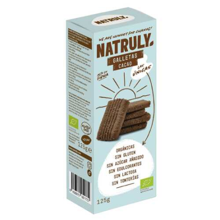 Natruly galletas cacao organicas sin gluten 125g