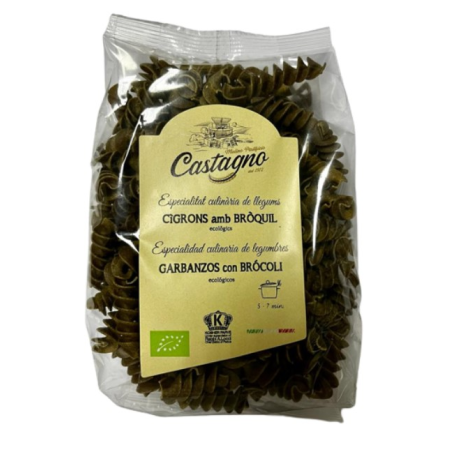 Espirales garbanzo brocoli 250g bio castagno