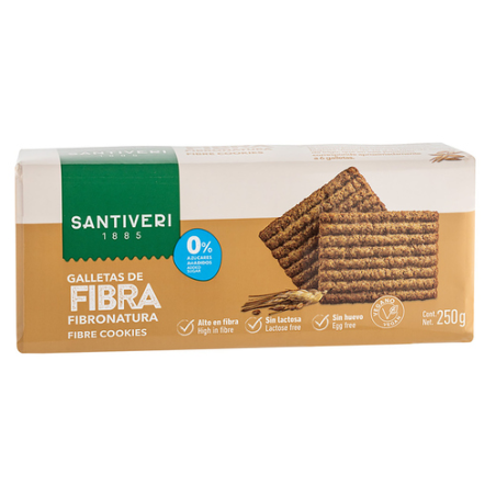 Galletas fibronatura 1p 250gr s/a santiveri