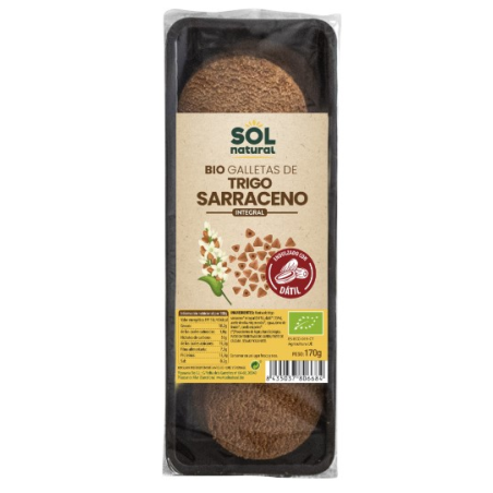 Galletas trigo sarraceno con datil 170g sol nat