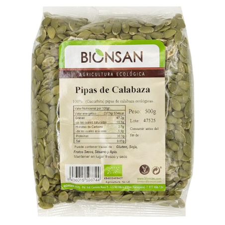 Pipas calabaza eco 500g curcubita bionsan