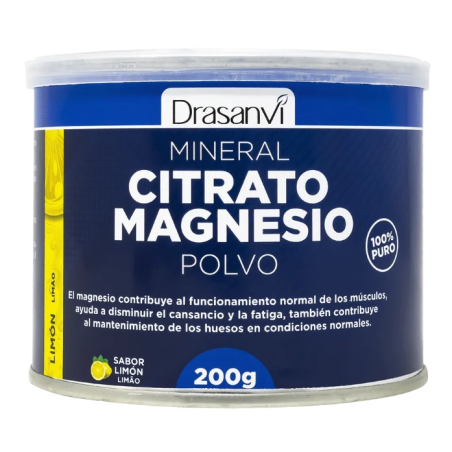 Citrato magnesio polvo sabor limon 200g drasanvi