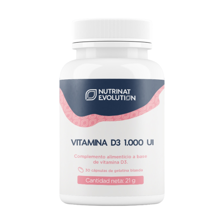 Vitamina d3 1000 ui 30 cap nutrinat evolution