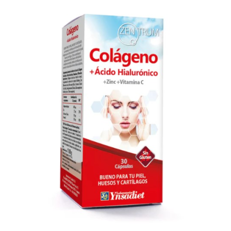 Colageno acido hialuronico 30 cap zentrum ynsadiet