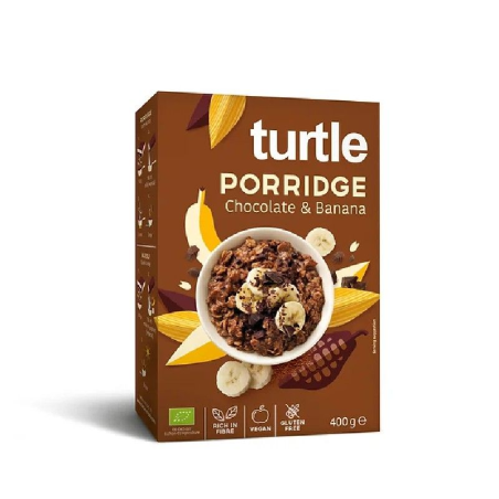 Turtle porridge chocolate y banana 400g