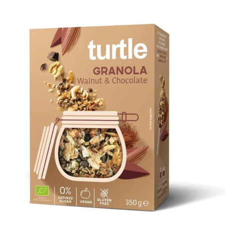 Turtle granola nueces y chocolate 350g