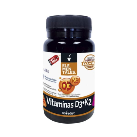 Vitamina d3+k2 60 perlas elementales novadiet