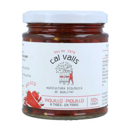 Pimiento piquillo a trozos bio cal valls 225g