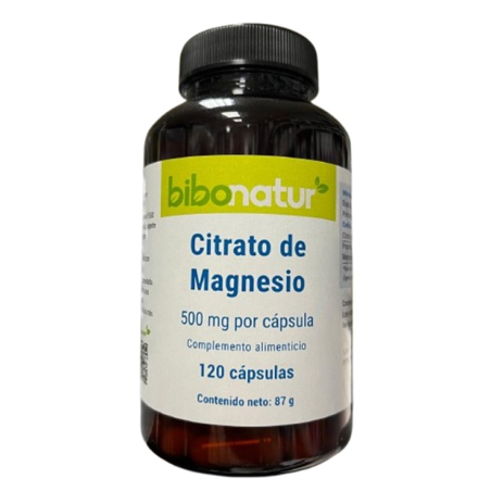 Citrato de magnesio 500mg 120cap bibonatur