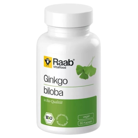 Ginkgo biloba bio 60cap raab vitalfood