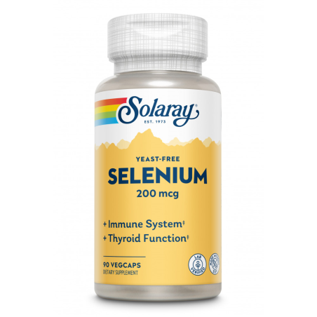 Selenio 200mcg sin levadura 90cap solaray