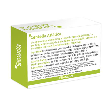 Centella asiatica 60 comp 330mg eladiet