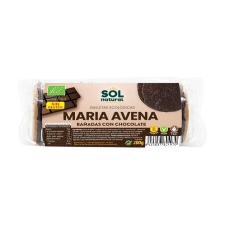 Galletas maria avena bañadas con chocolate 245g