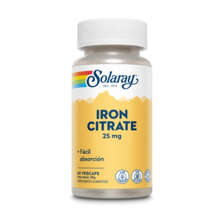 Iron citrate 25mg.60veg. caps  solaray