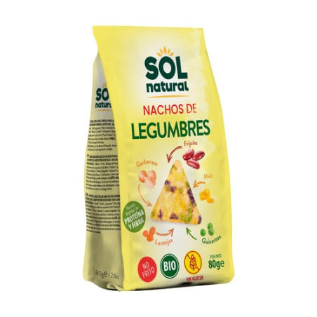 Nachos de legumbres 80 g bio sol natural