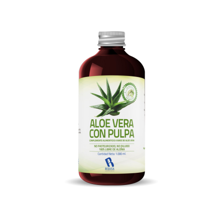 Jugo aloe vera con pulpa 1l bequisa