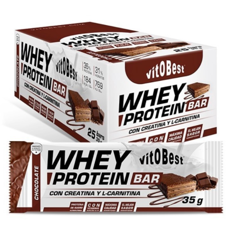 Whey protein bar chocolate 35 g barrita vitobest