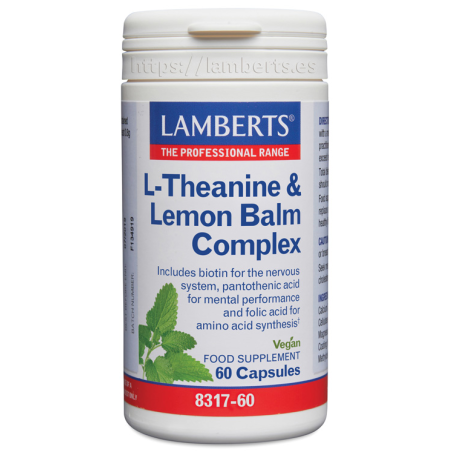 L-theanine lemon balm complex 60 cap lamberts