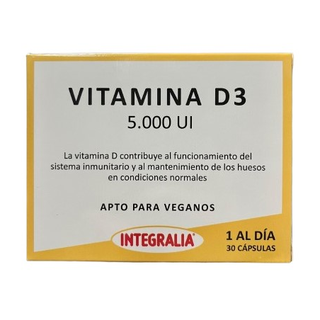 Vitamina d3 5000ui integralia vegana 30cap