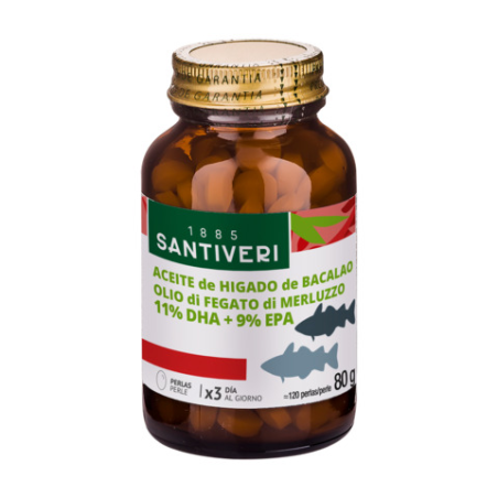 Higado bacalao 500mg 120p santiveri