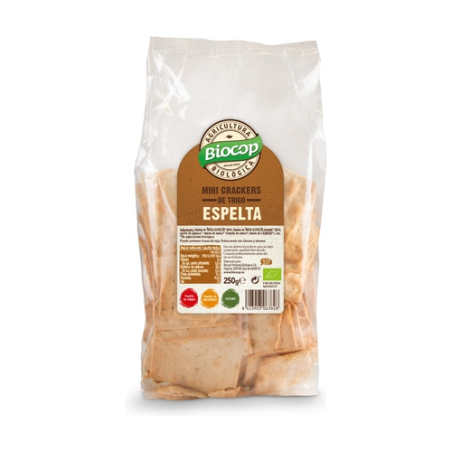 Minicrackers espelta sin levadura 250 g biocop